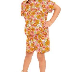 Wonder Nation Toddler Girls Elevated Shirt and Shorts Set, Sizes 12M-5T